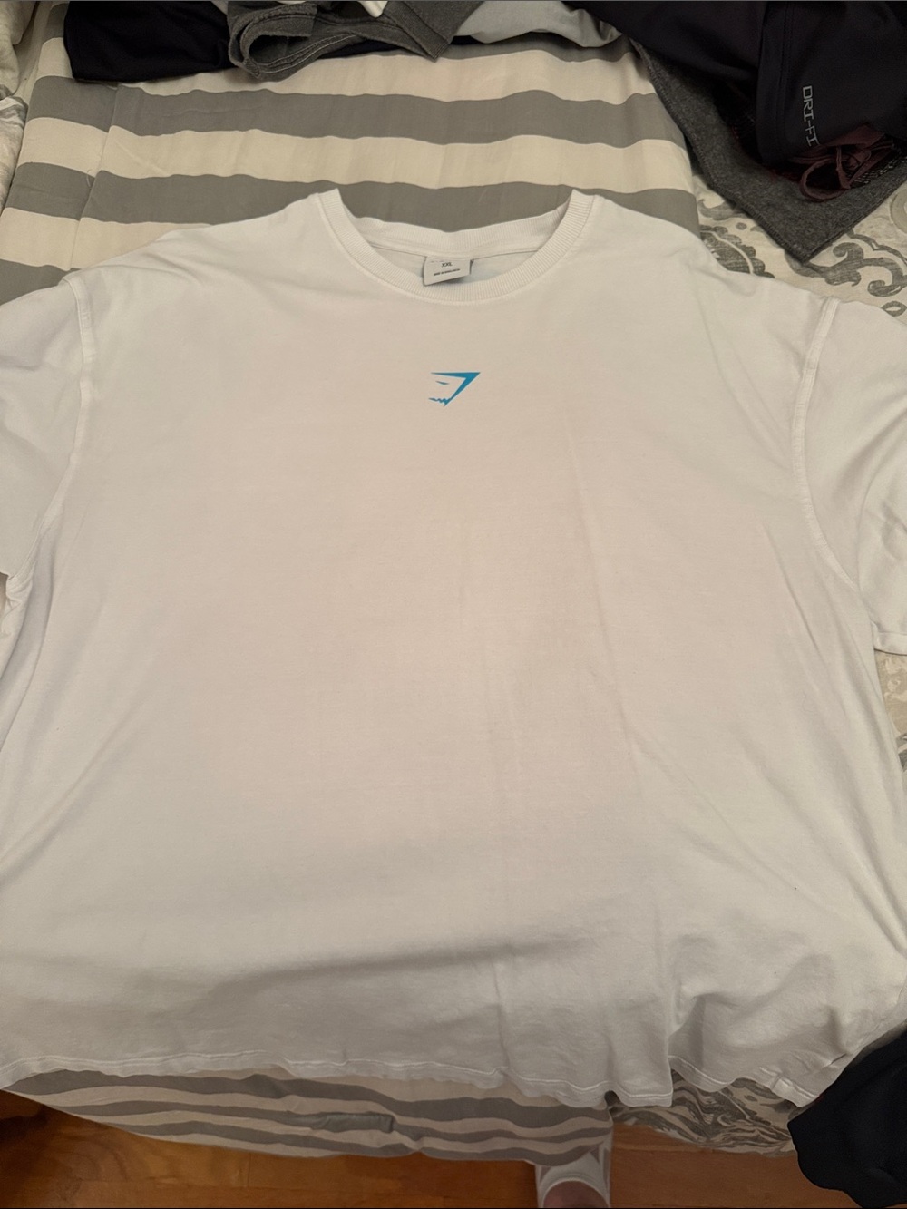 White Gymshark Crew Neck T-Shirt